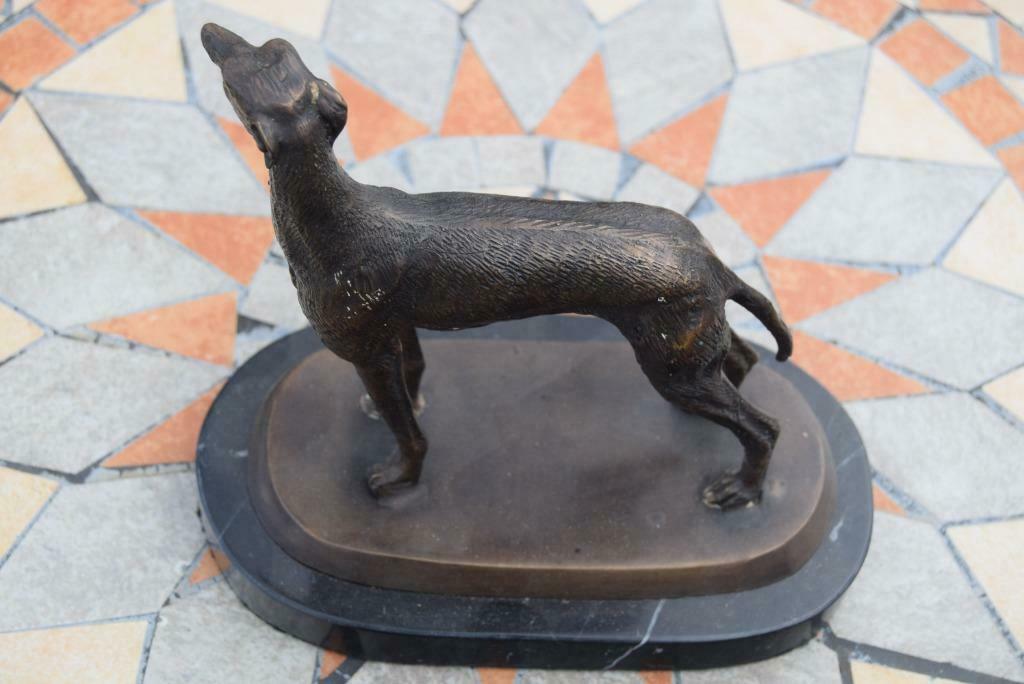 Bronze animalier (le lévrier), Antiquités & Art, Enlèvement ou Envoi, Bronze