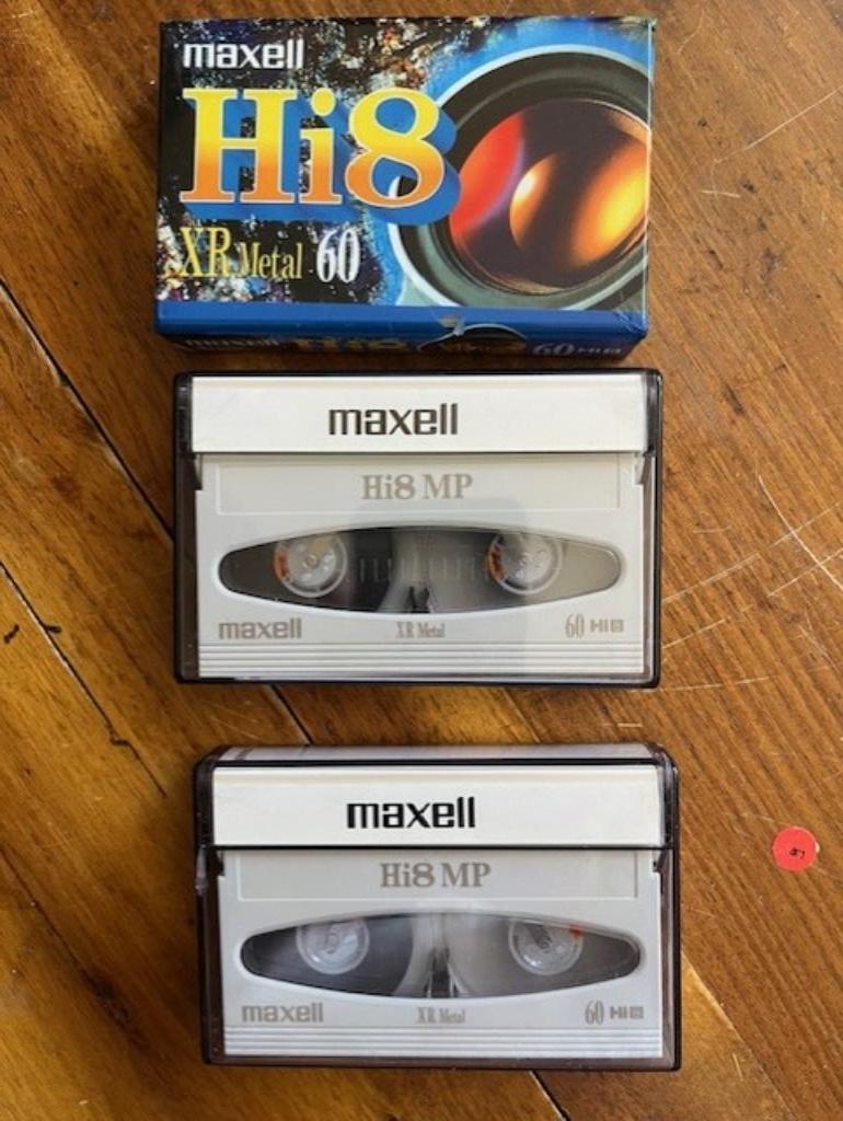 video casette Hi8 mp 60 min maxell, Ophalen of Verzenden, Nieuw