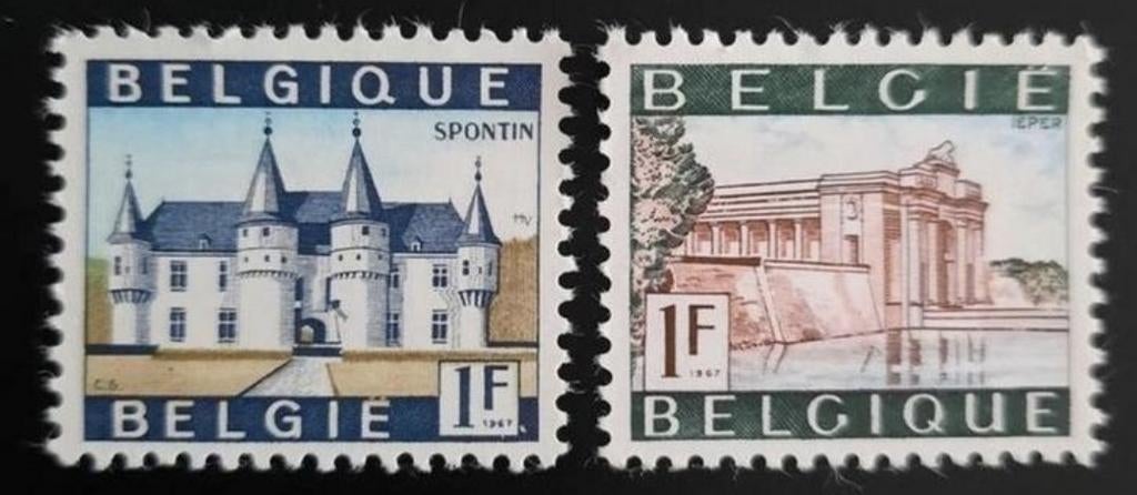 Belgique : COB 1423/24 ** Pour le tourisme 1967., Sans timbre, Neuf, Enlèvement ou Envoi, Non oblitéré
