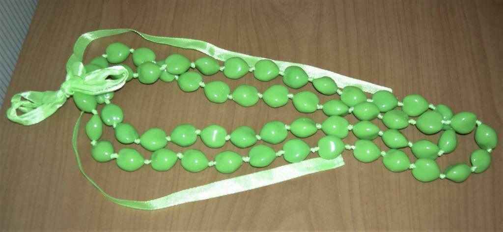 Hippe halsketting, Bijoux, Sacs & Beauté, Colliers, Enlèvement ou Envoi, Utilisé, Vert, Synthétique