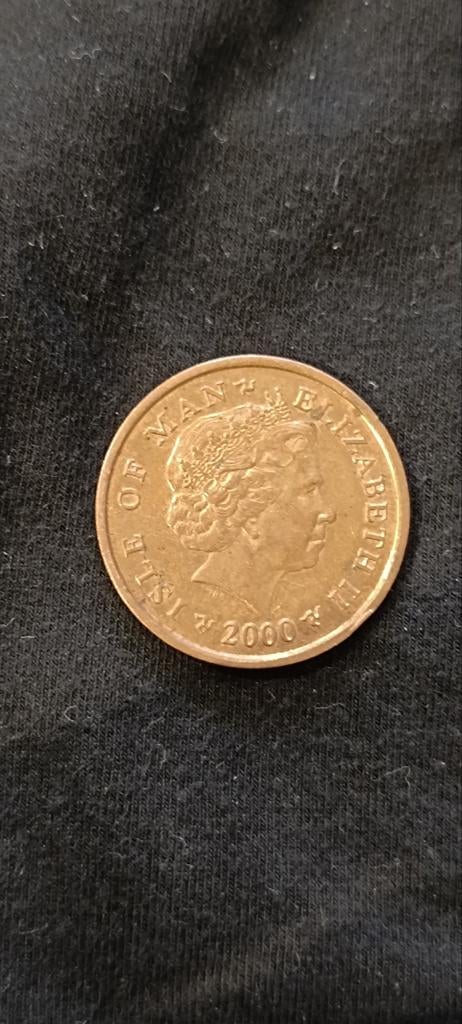 Isle of Man 2 penny, Postzegels en Munten, Ophalen, Overige landen, Losse munt