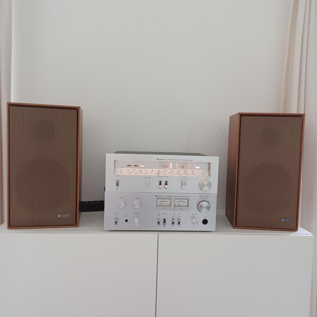 SANYO seventies stereo set., Ophalen of Verzenden, Zo goed als nieuw, Speakers