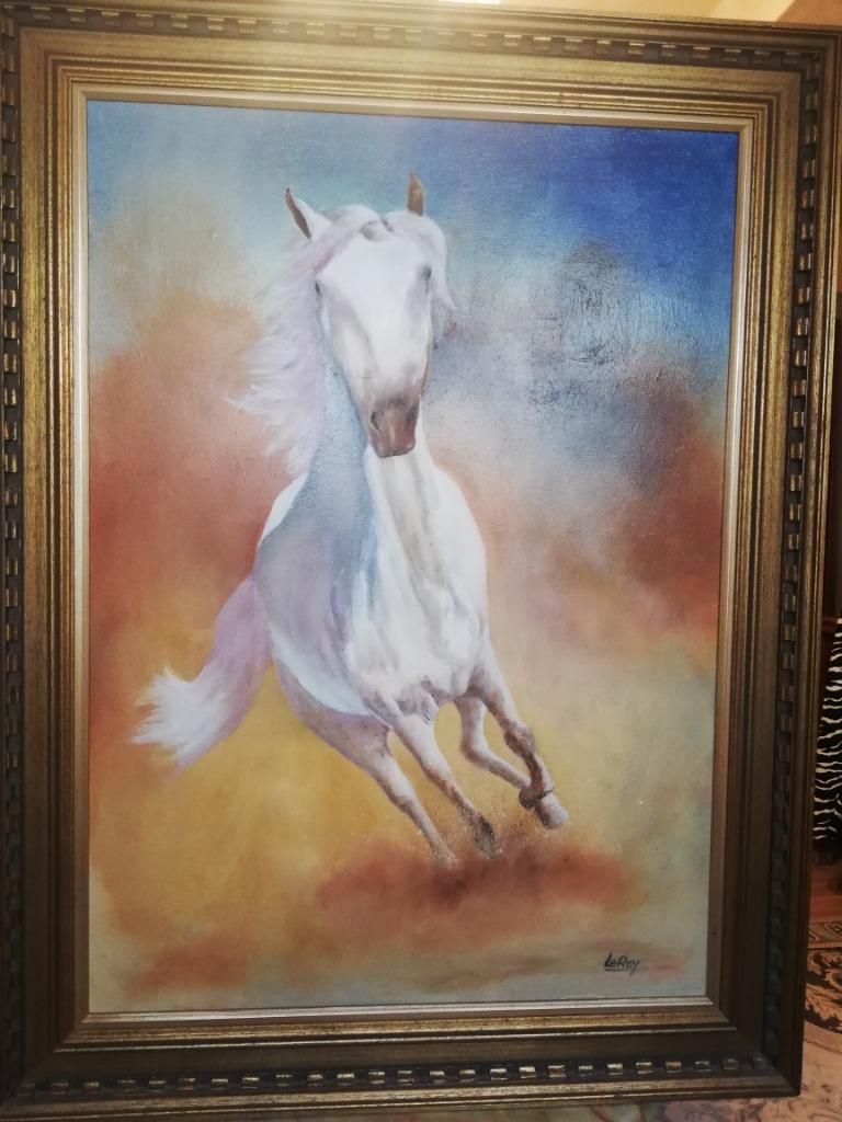 * A Leroy: schilderij:  Vrijheid, Antiek en Kunst, Ophalen