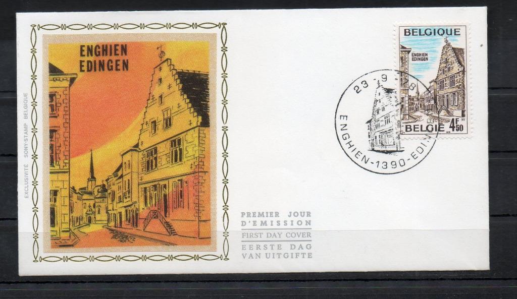 Année 1978 : FDC 1908 Soie  - Pour le tourisme - Obli. Enghi, Enlèvement ou Envoi