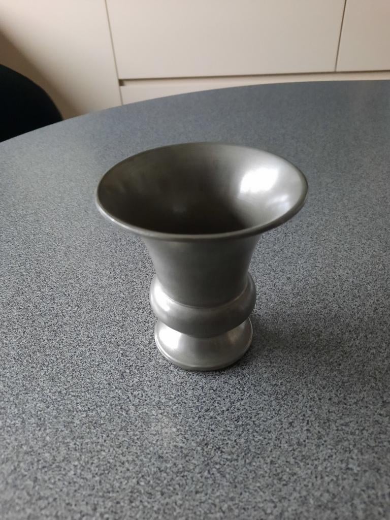 Tinnen beker 100% tin hoogte 11cm, Antiek en Kunst, Ophalen of Verzenden