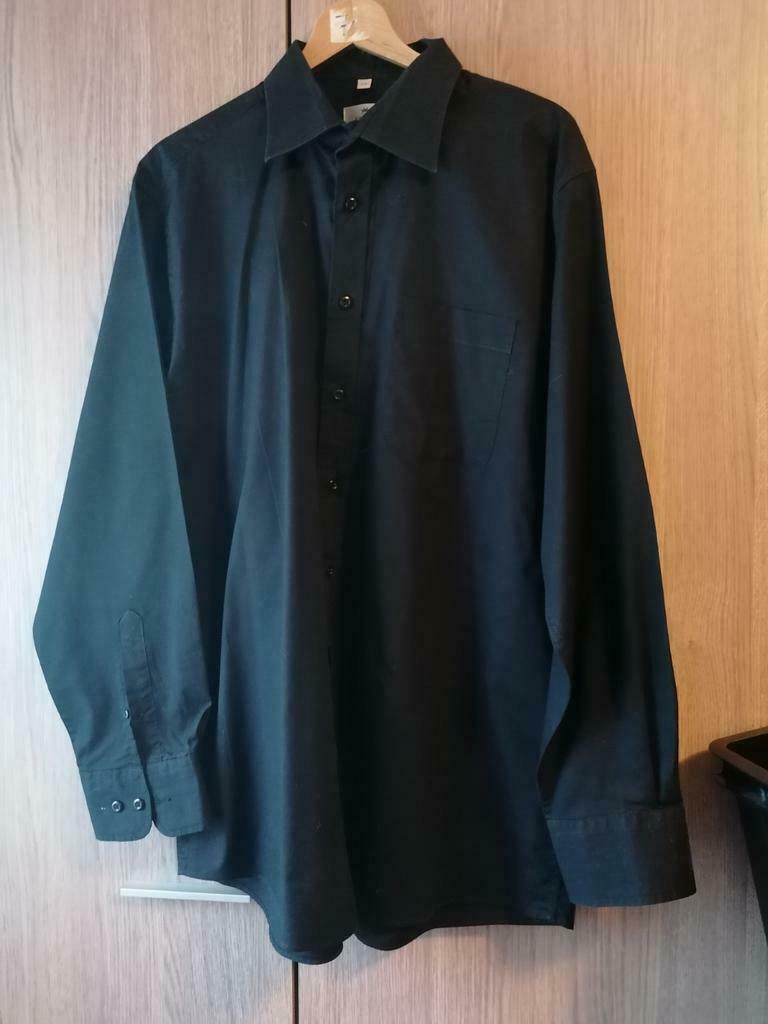 Overhemd van het merk Kingfield, Ophalen of Verzenden, Gedragen, Zwart, Halswijdte 43/44 (XL)