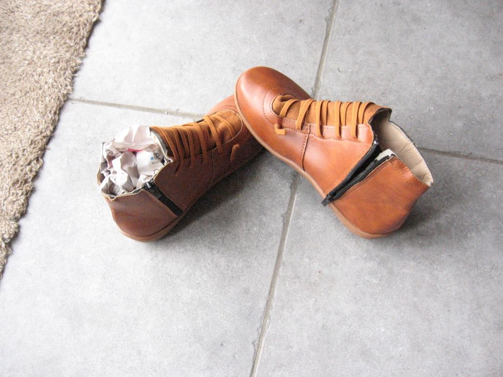 Bottines 30Arch Leder Sneakers de couleur camel, bi matière, Neuf, 30Arch Leder Sneakers, Enlèvement ou Envoi, Autres couleurs
