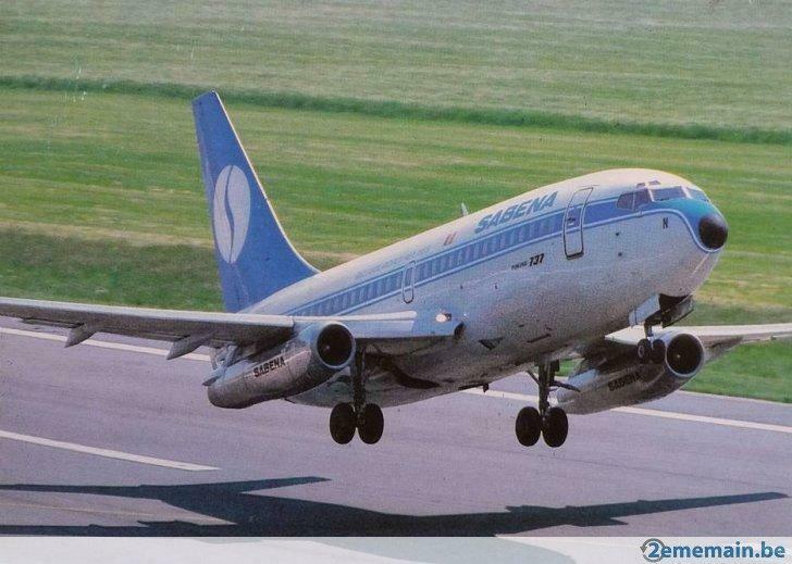 Sabena carte postale B737 - F254, Envoi