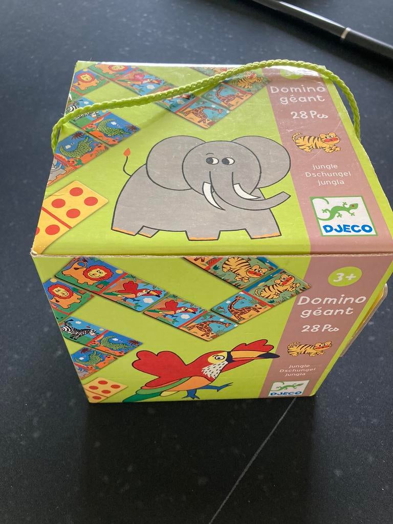 Djeco domino dieren 28 stuks, Hobby en Vrije tijd, Ophalen of Verzenden, Zo goed als nieuw
