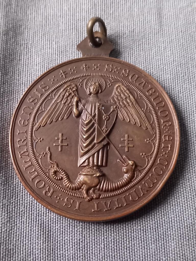 Médaille d'art vintage de Saint Michael Roeselare, Enlèvement ou Envoi