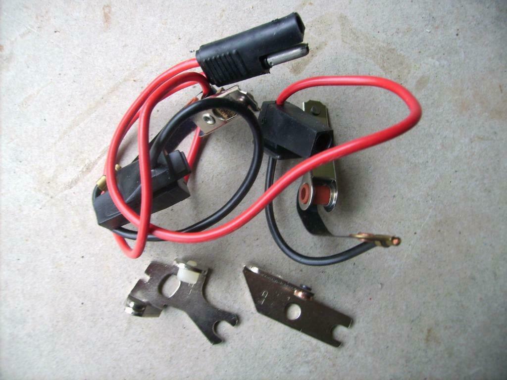 Set dubbele contactpunten voor Renault R30/Peugeot 604/Volvo, Auto-onderdelen, Elektronica en Kabels, Oldtimer onderdelen, Peugeot