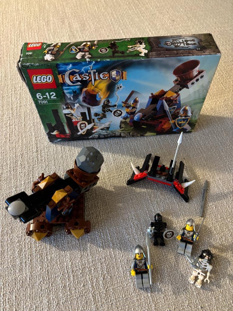 LEGO Castle - 7091 - Knight's Catapult Defense, Enlèvement, Utilisé, Ensemble complet, Lego