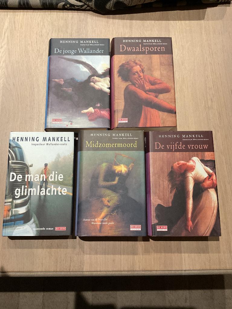 Henning Mankell 5x zgan, Boeken, Thrillers, Ophalen of Verzenden, Zo goed als nieuw, Henning Mankell