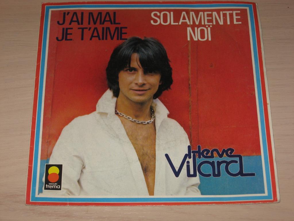 disque vinyl 45 tours Hervé Vilard J'ai Mal Je T'aime, Enlèvement ou Envoi, Comme neuf