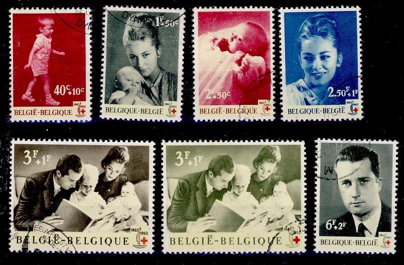 Belge 1963 - n 1262 - 1268, Timbres & Monnaies, Timbres | Europe | Belgique, Envoi, Oblitéré