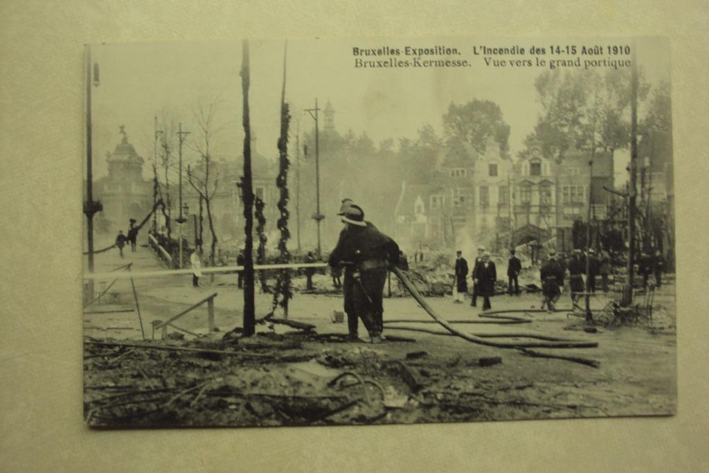 45303 - EXP. BRUXELLES - L'INCENDIE DES 14-15 AOUT 1910, Envoi