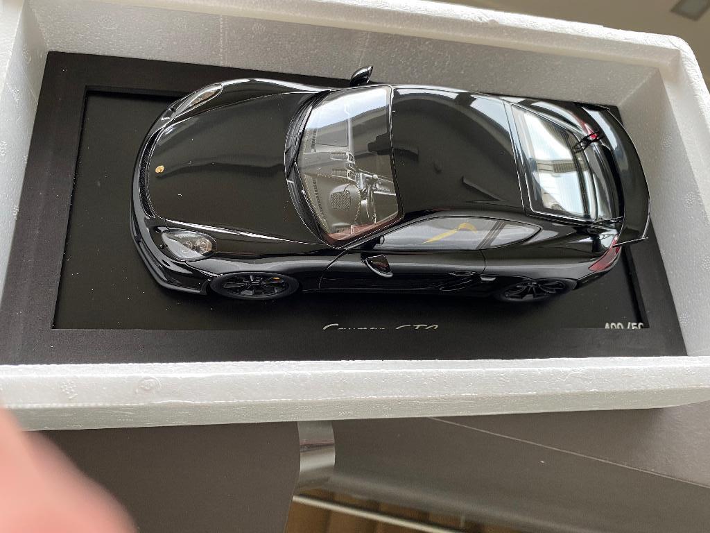 Porsche Cayman GT4 - Spark 1/18 (WAX), Ophalen of Verzenden, Zo goed als nieuw, Auto, Overige merken