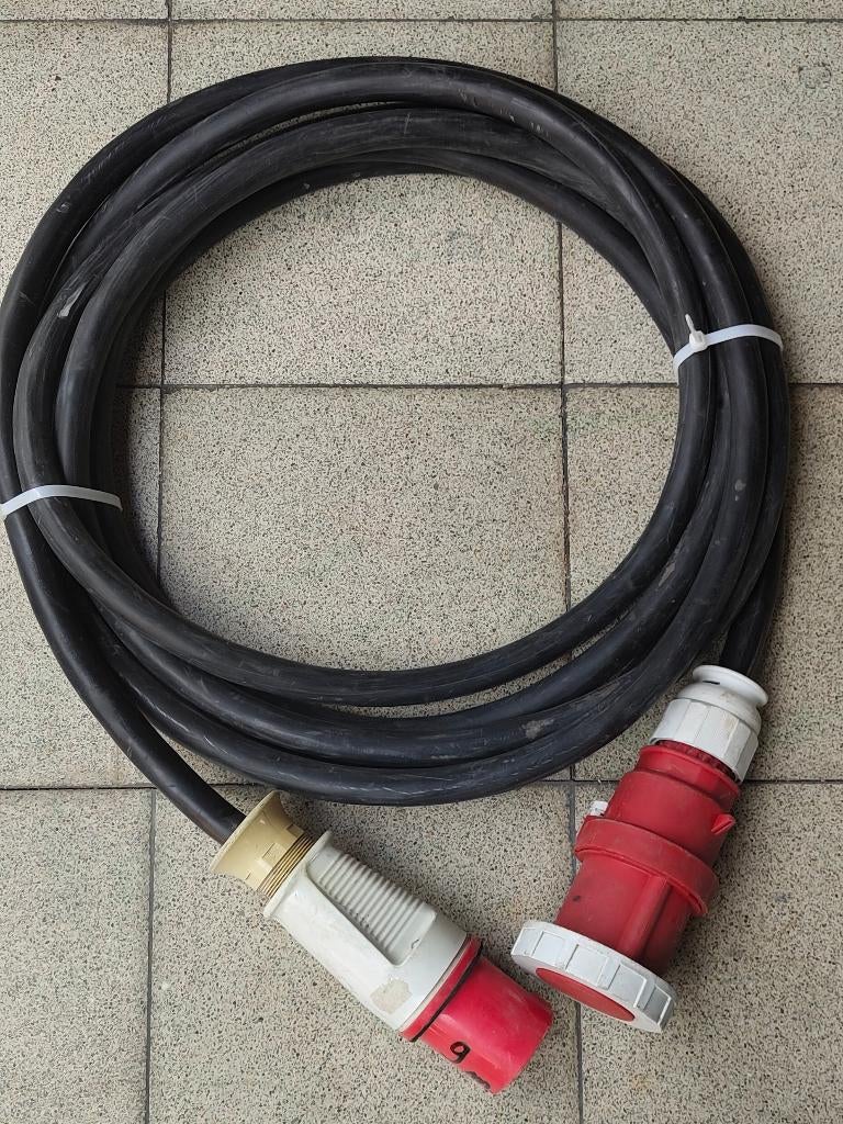 Verlengkabel rubber CTFBN 5g16 - 5p 63a 400V - 9m, Ophalen, Gebruikt, Stekker