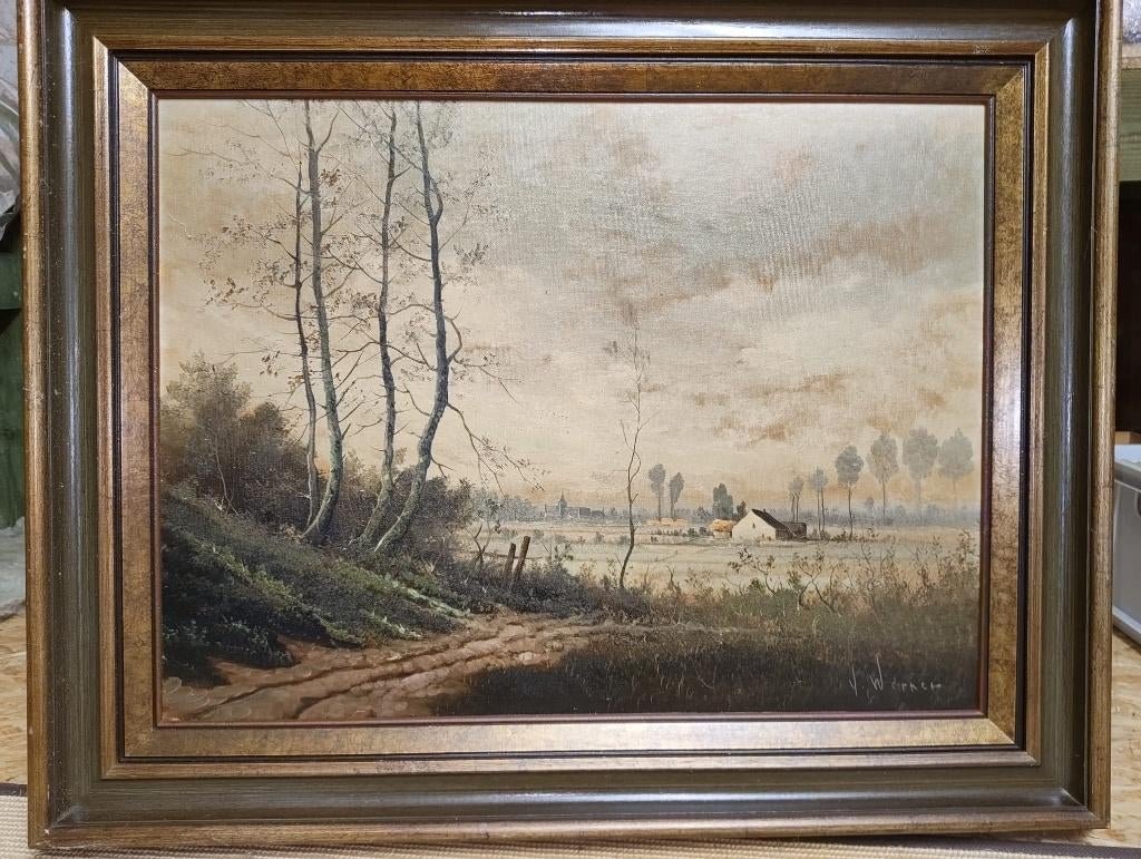 antiek schilderij, Antiek en Kunst, Kunst | Schilderijen | Klassiek, Ophalen