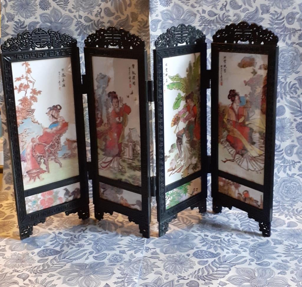 Deco chinoise mini paravent calendrier, Huis en Inrichting, Woonaccessoires | Overige, Zo goed als nieuw, Ophalen of Verzenden