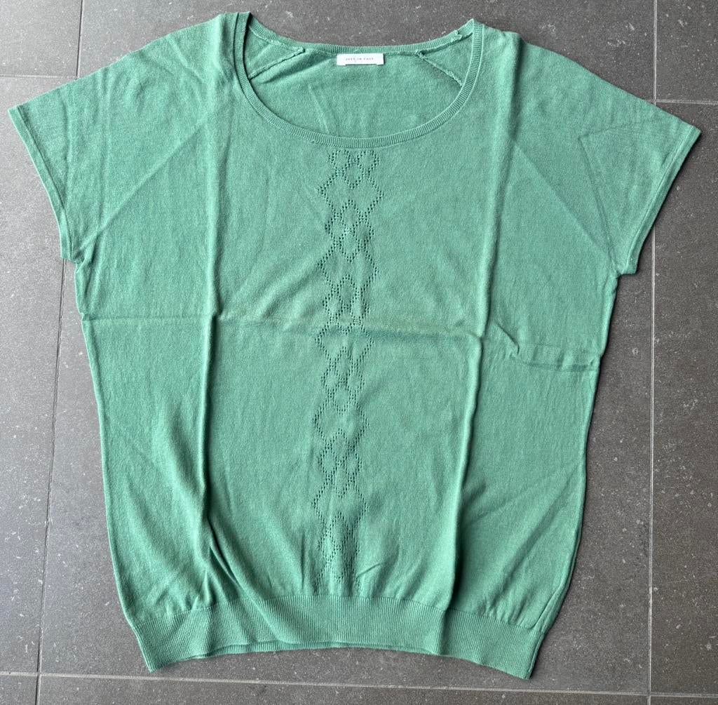 Mouwloze top groen Just in Case, Kleding | Dames, Maat 38/40 (M), Ophalen of Verzenden, Zonder mouw, Gedragen