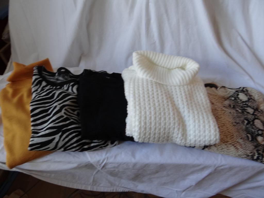 Pulls avec et sans col roulé 5pcs Taille 38 BON ETAT, Enlèvement ou Envoi, Porté, Taille 38/40 (M), Autres couleurs