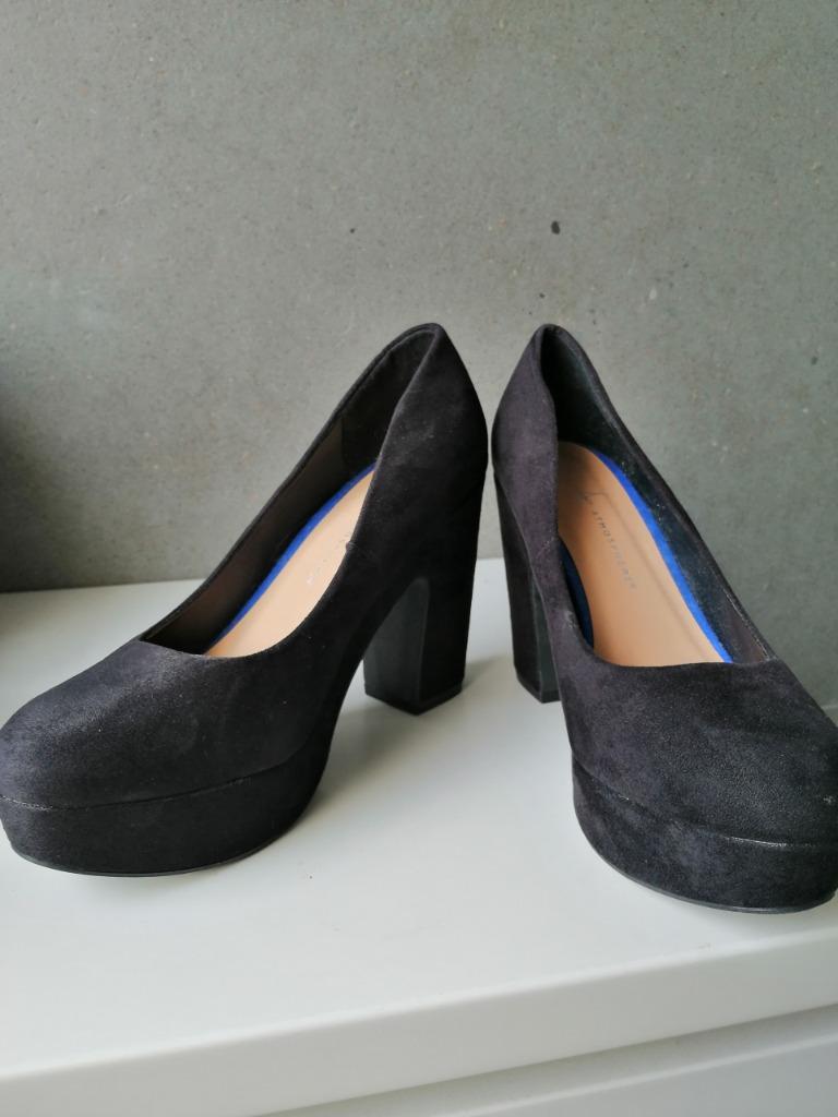 pumps zwart atmosphere maat 39, Kleding | Dames, Schoenen, Ophalen of Verzenden, Zo goed als nieuw, Zwart, Pumps
