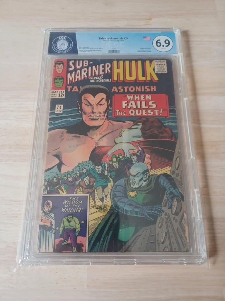 The Hulk 1965 graded comic, Enlèvement ou Envoi, Comme neuf