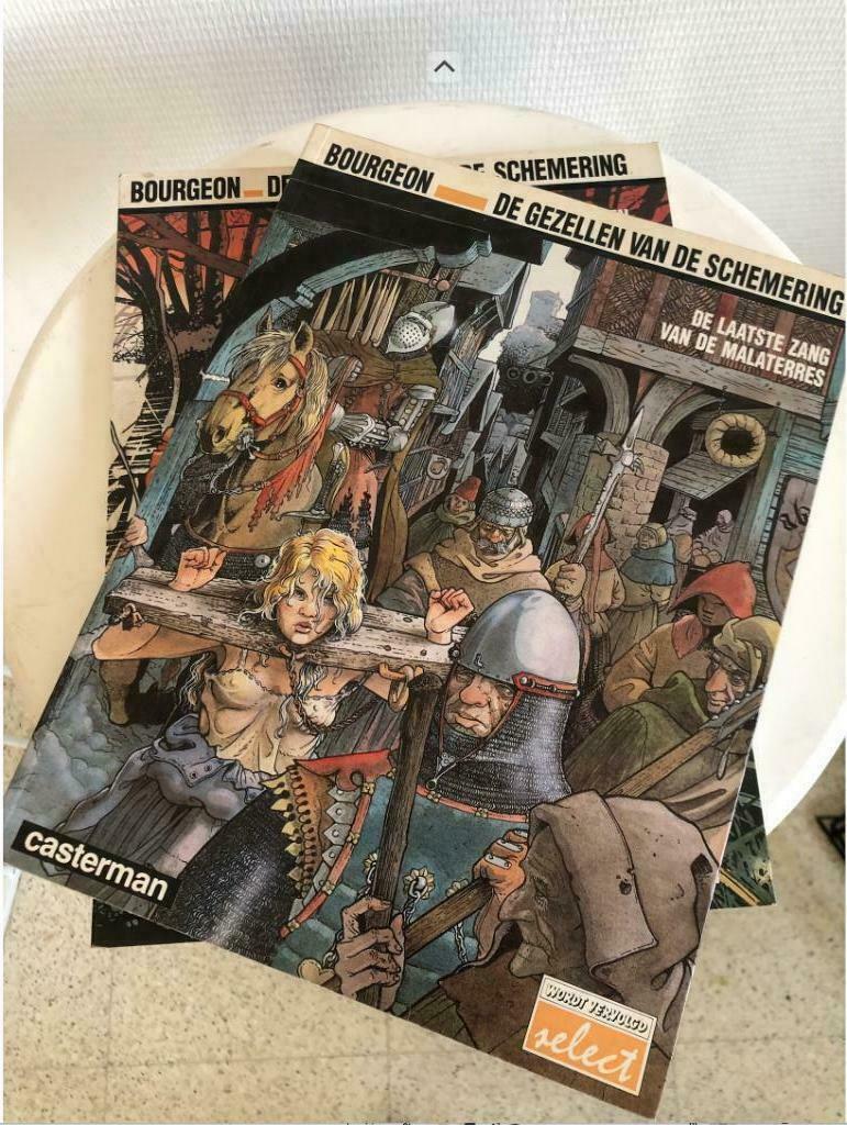 STRIP - DE GEZELLEN VAN DE SCHEMERING - Deel 2 en Deel 3, Boeken, Gelezen, Ophalen of Verzenden, Meerdere stripboeken, Bourgeon