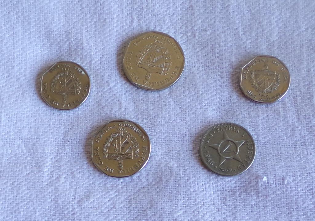 5 Munten Republica de Cuba, Ophalen of Verzenden, Losse munt