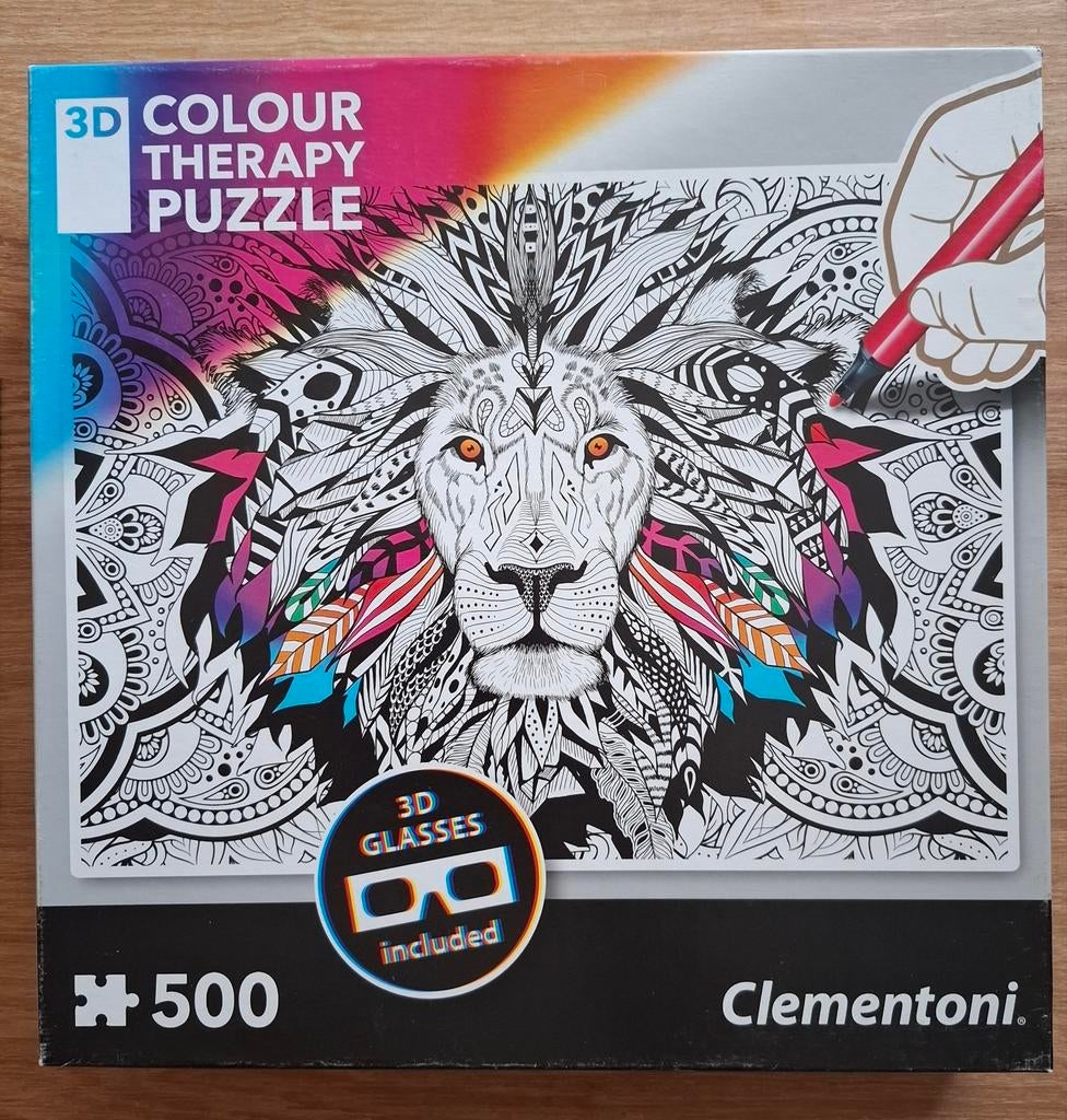 Puzzle de chromothérapie 3D Clementoni - 500 pièces, Enlèvement ou Envoi, Comme neuf