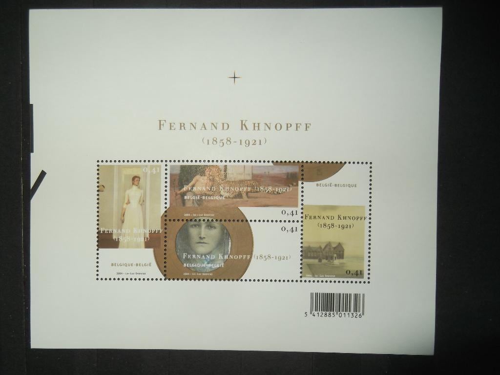 BL107 Fernand Khnopff MNH, Enlèvement ou Envoi, Non oblitéré, Timbre-poste