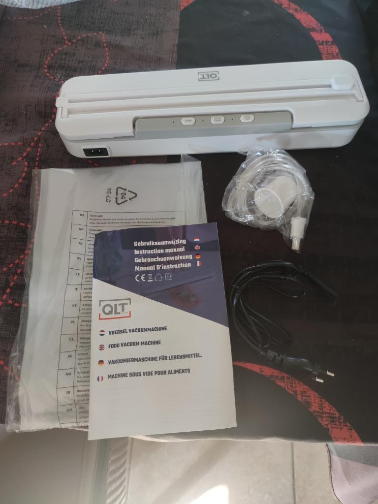 Machine d'emballage sous vide avec 5 sacs sous vide (20 x 30, Electroménager, Neuf, Moins de 60 cm, Congélateur, Enlèvement ou Envoi