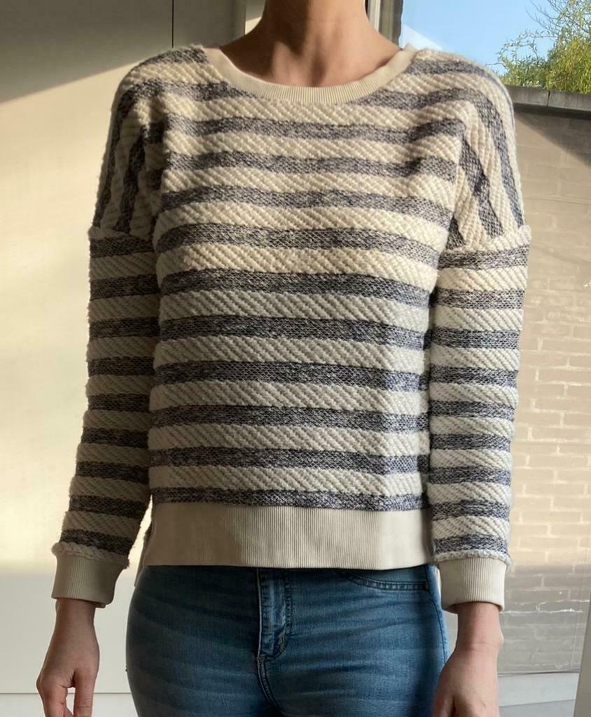 Wit-Blauwe Marine Trui van Esprit (Maat XS), Enlèvement ou Envoi, Comme neuf, Taille 34 (XS) ou plus petite, Bleu
