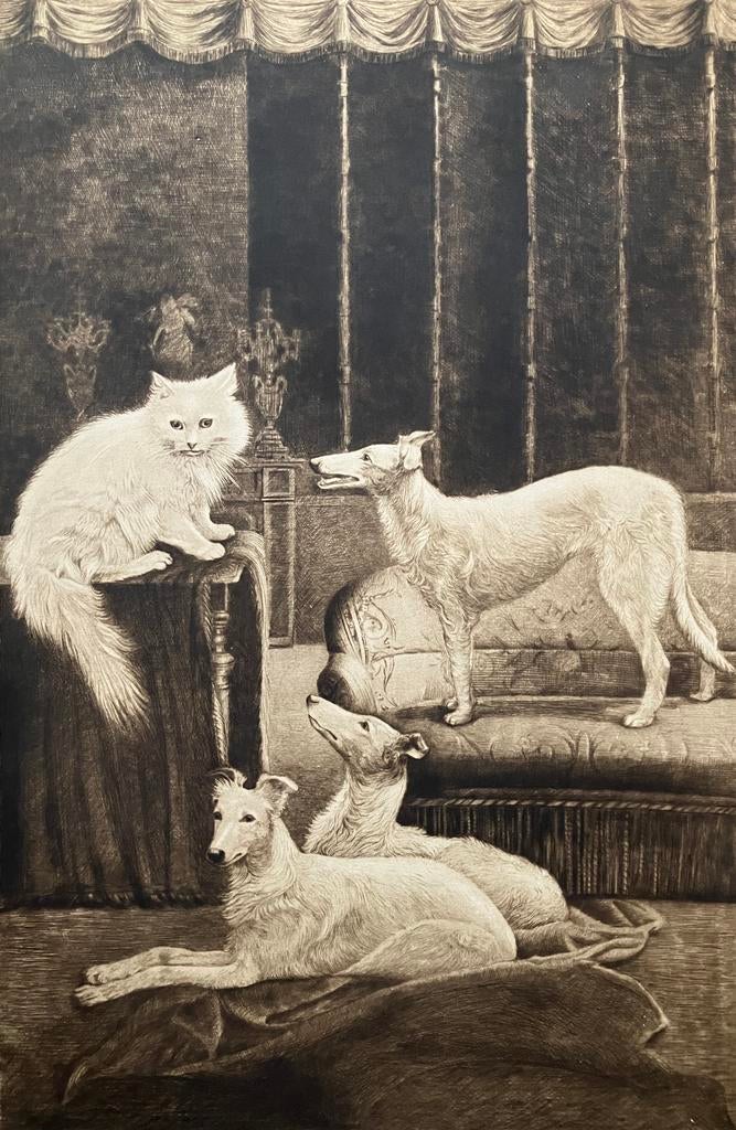 Pointe sèche Maurice Léon Mercier (1881), Antiek en Kunst, Kunst | Etsen en Gravures, Ophalen