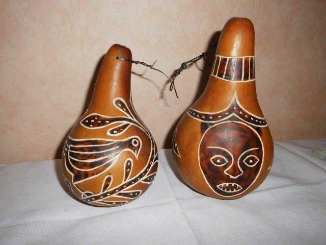 Afrikaanse rammelaar kalebassen, Antiek en Kunst