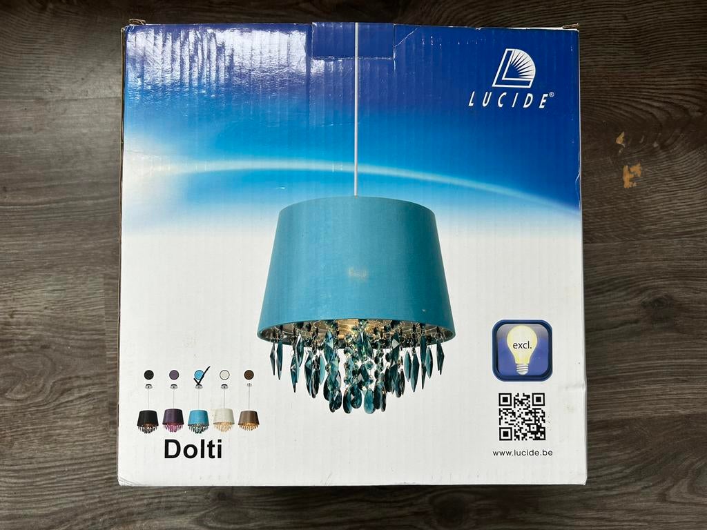 Lampe suspendue Lucide Dolti - turquoise, Enlèvement ou Envoi, Utilisé