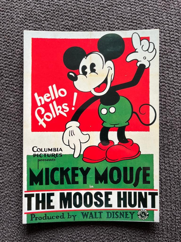 Postkaart Mickey Mouse Moose Hunt, Verzenden, Mickey Mouse