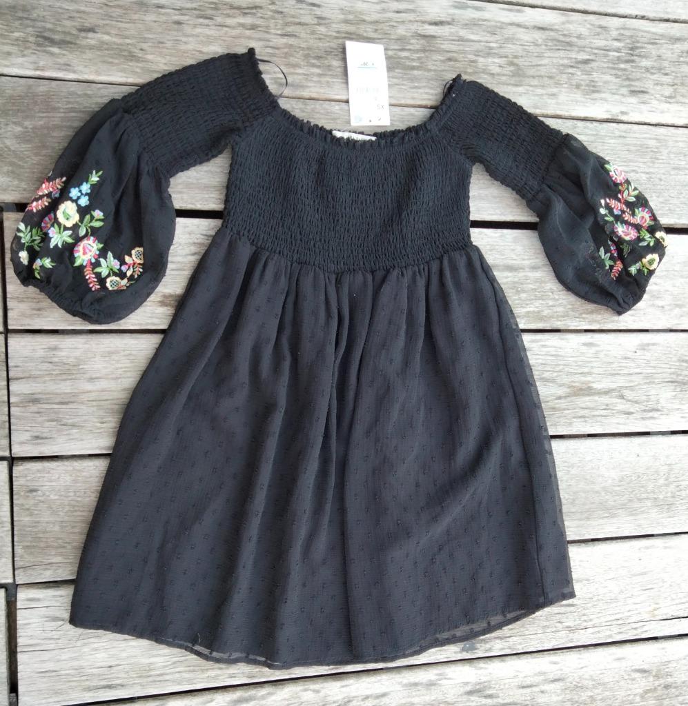 " ZARA  BASIC " Magnifique Robe Noire à fleurs Taille: XS No, Neuf, ZARA  BASIC, Enlèvement ou Envoi, Au-dessus du genou