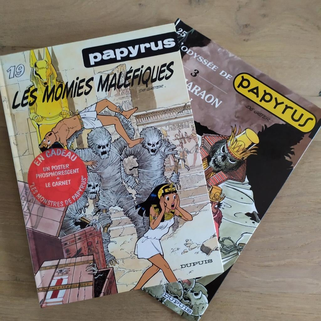 Papyrus 19 25 De Gieter EO ac poster et carnet TBE, Plusieurs BD, De Gieter, Enlèvement ou Envoi, Comme neuf