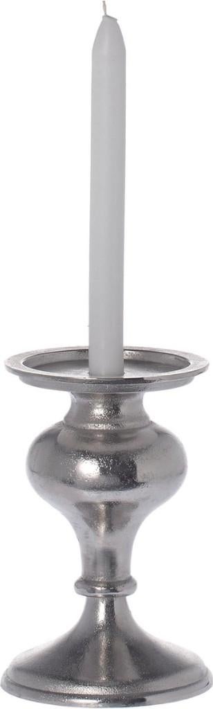 Riverdale kandelaar zilver - 20,5 cm, Huis en Inrichting, Ophalen of Verzenden, Metaal, Kandelaar, Minder dan 25 cm