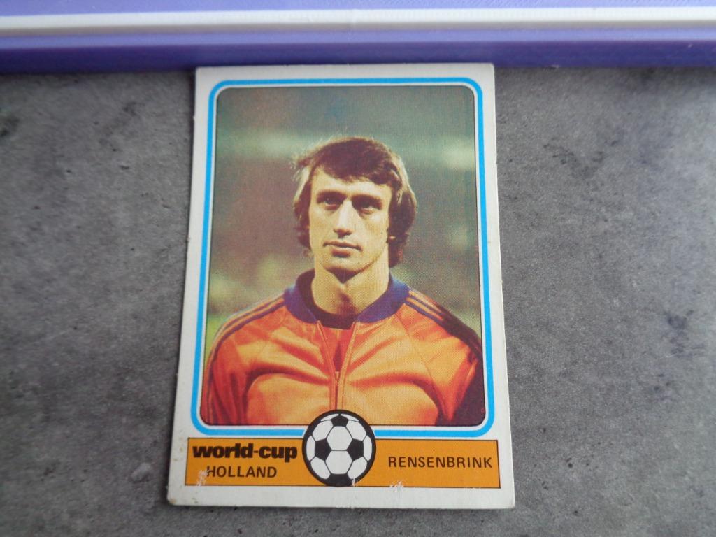 ANDERLECHT RENSENBRINK VOETBAL KAART WK 78 MONTY GUM, Verzenden, Zo goed als nieuw, Plaatje