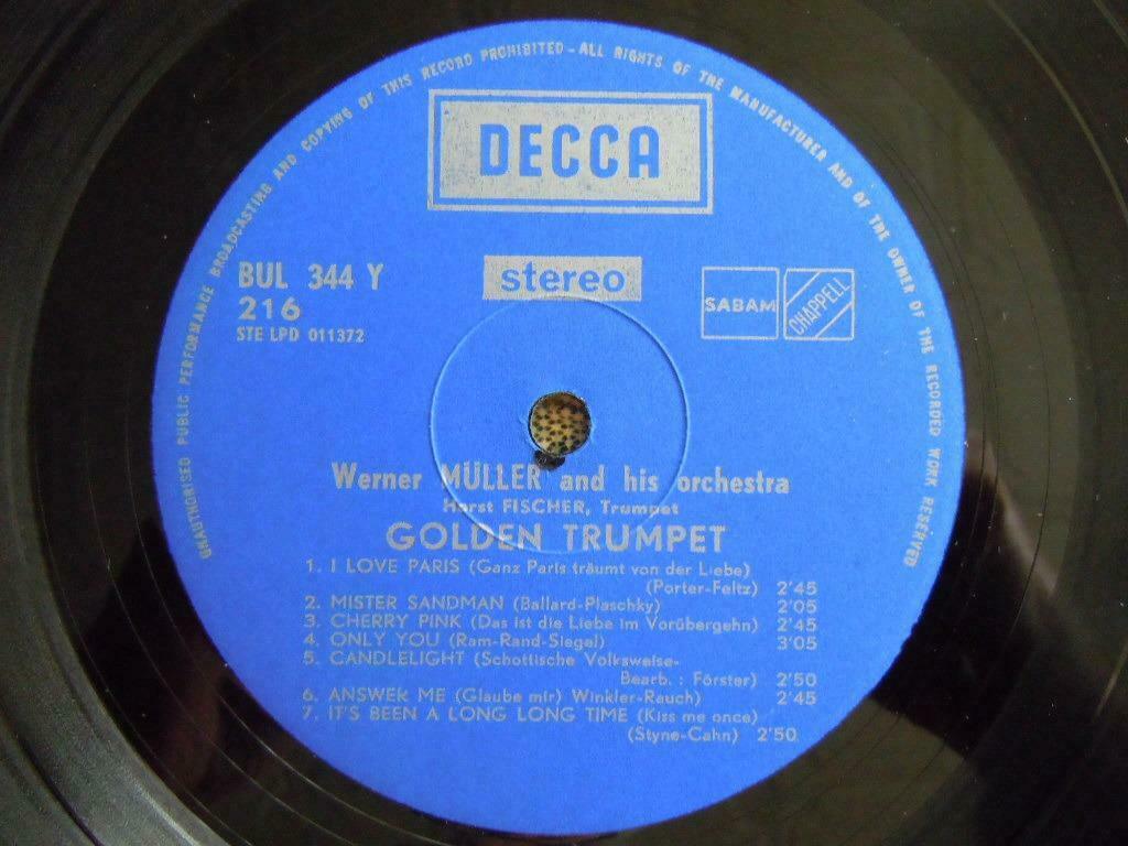 Horst Fischer Werner Müller and orchestre Golden Trumpet LP, Enlèvement ou Envoi, 12 pouces, LP
