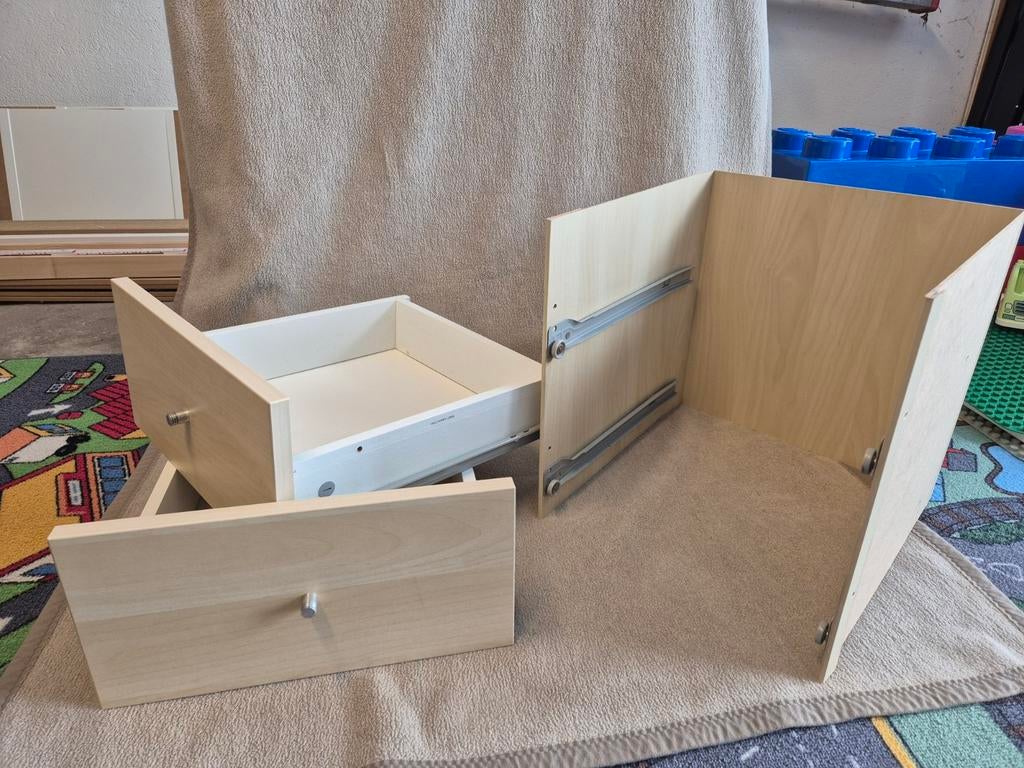 Ikea kallax schuiven/lades met inzet 2x, Ophalen