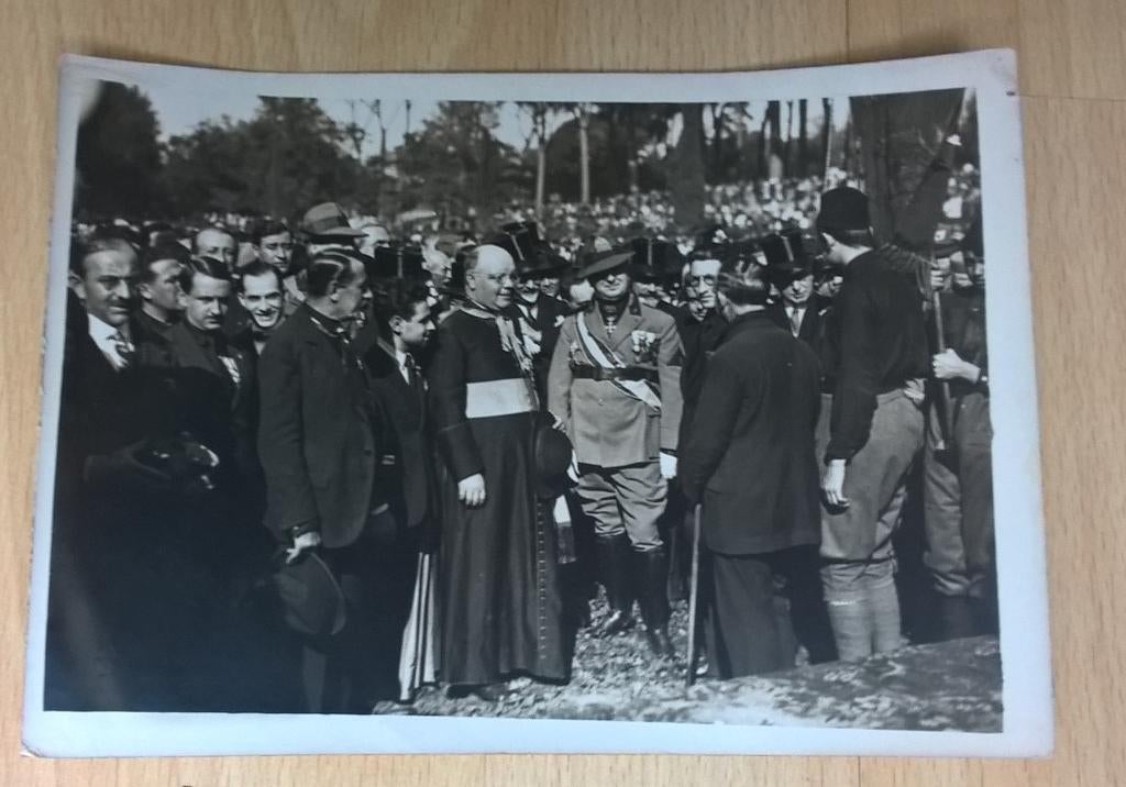 oude foto bijeenkomst in Rome eerste helft van de 20st eeuw, Ophalen of Verzenden, Gebruikt, Foto