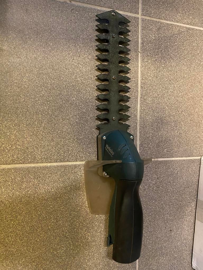 Heggenschaar metabo (bijna) gratis, Ophalen, Gebruikt, Accu, Metabo