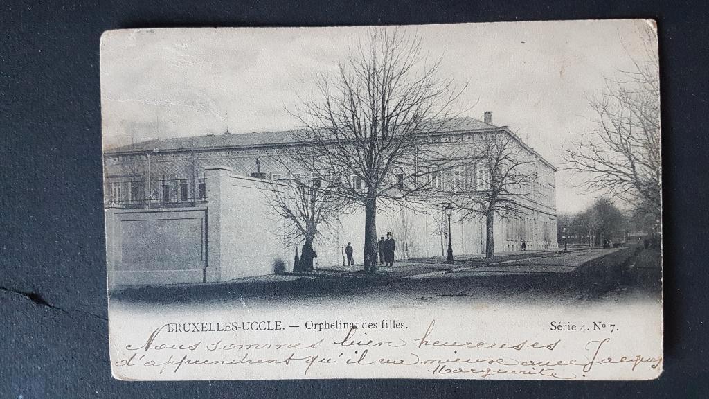 Postkaart Brussel Ukkel Bruxelles Uccle Orphelinat Filles, Enlèvement ou Envoi, Avant 1920, Affranchie, Bruxelles (Capitale)
