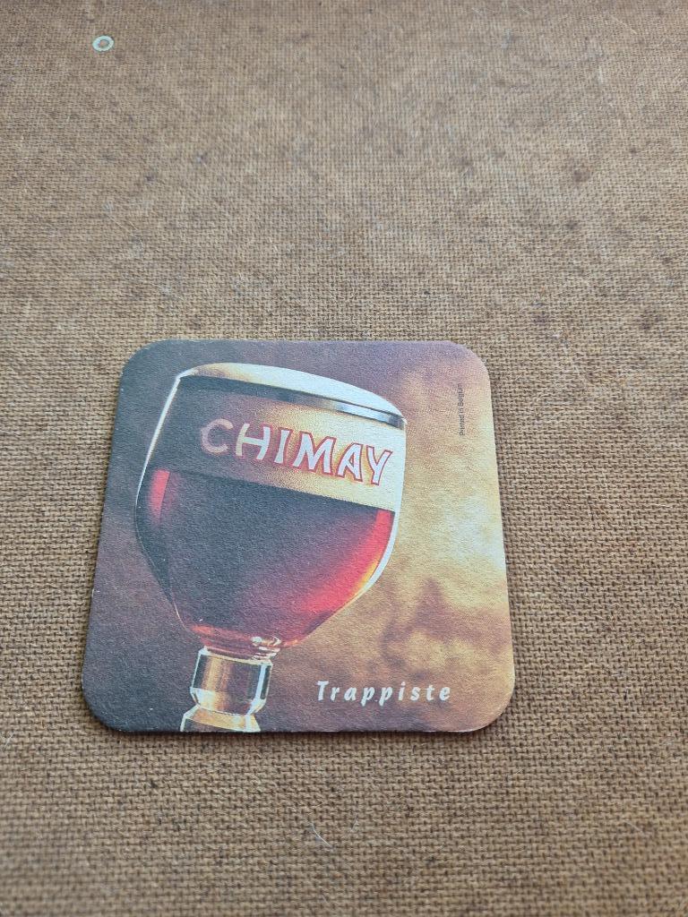 Sous bock Chimay (modèle 2), Collections, Enlèvement ou Envoi, Utilisé, Sous-bock, Autres marques