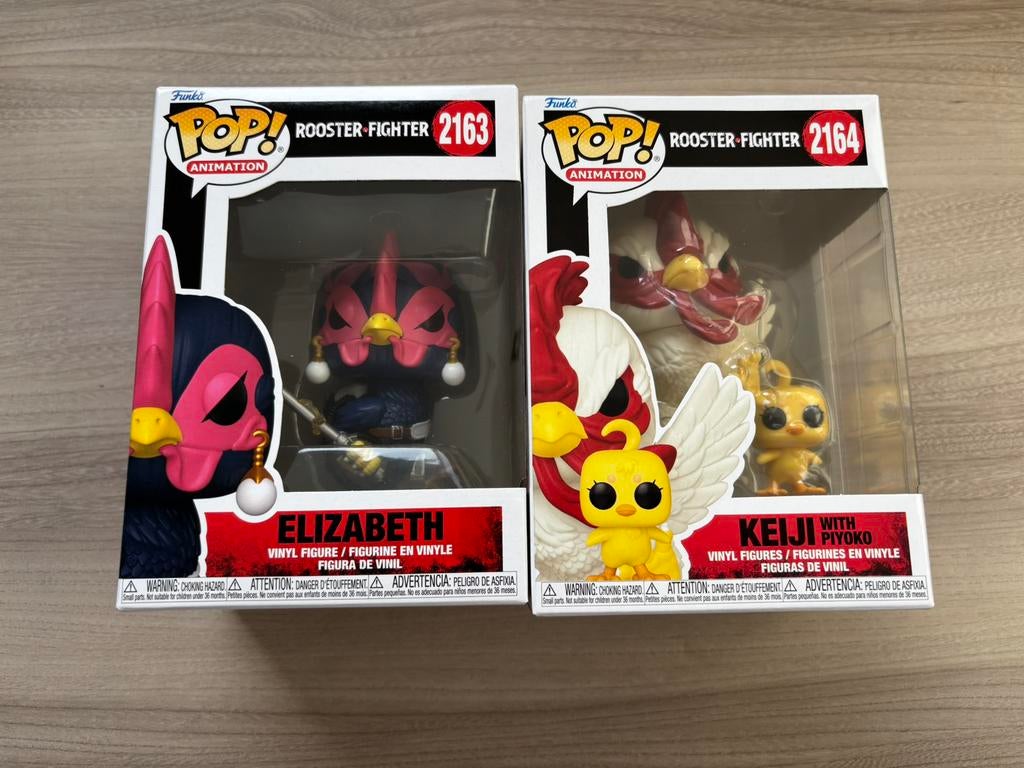 Elizabeth 2163 & Keiji Piyoko 2164 Funko Pop Rooster Fighter, Verzamelen, Ophalen of Verzenden
