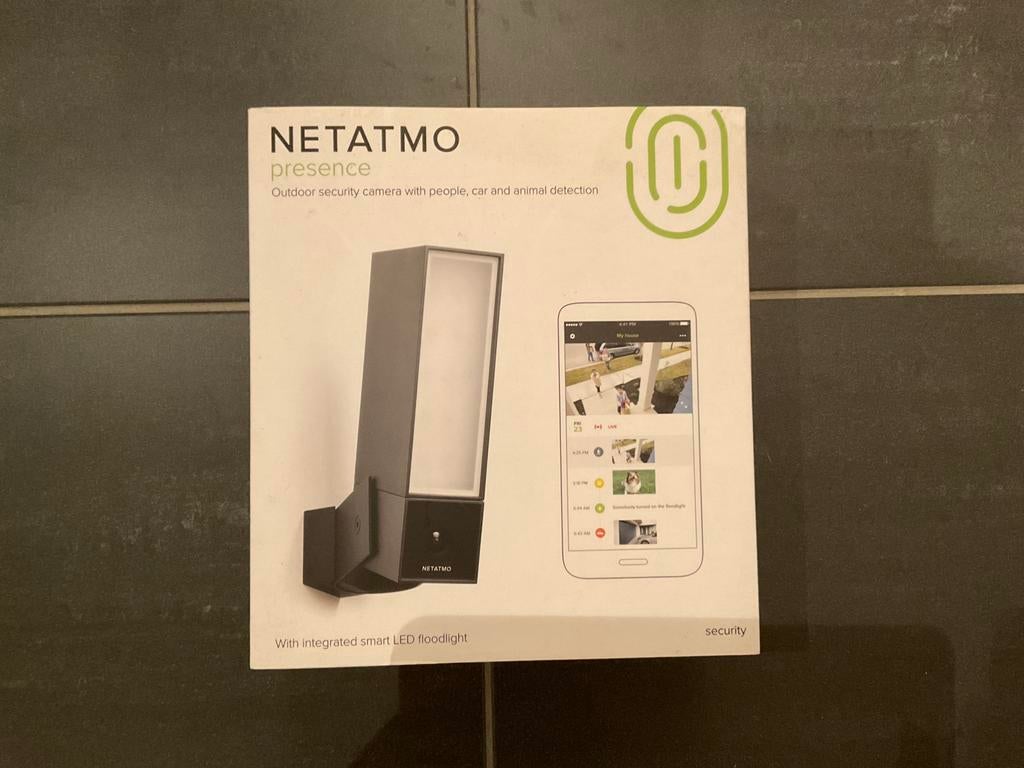 NETATMO Presence, security camera, smart floodlight, Ophalen, Nieuw